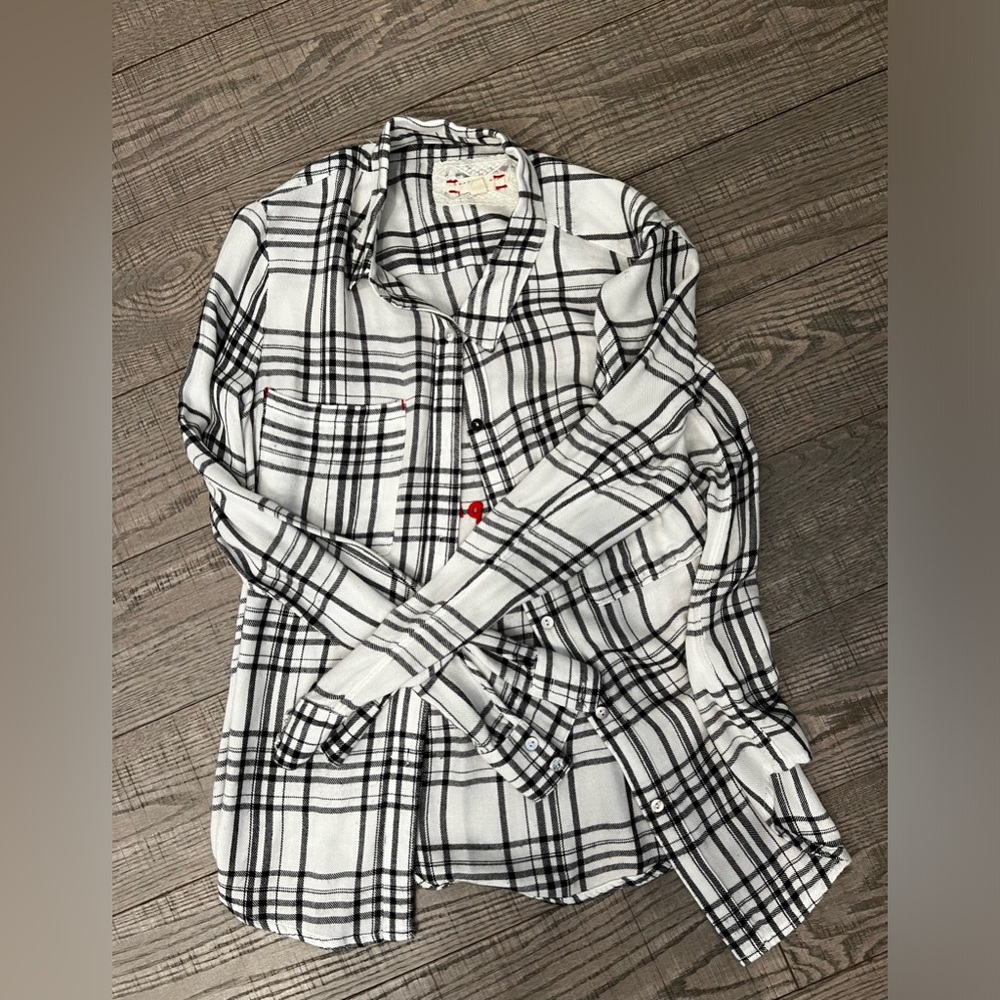 Flannel with writing on back